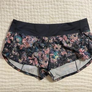 Floral lulu shorts.